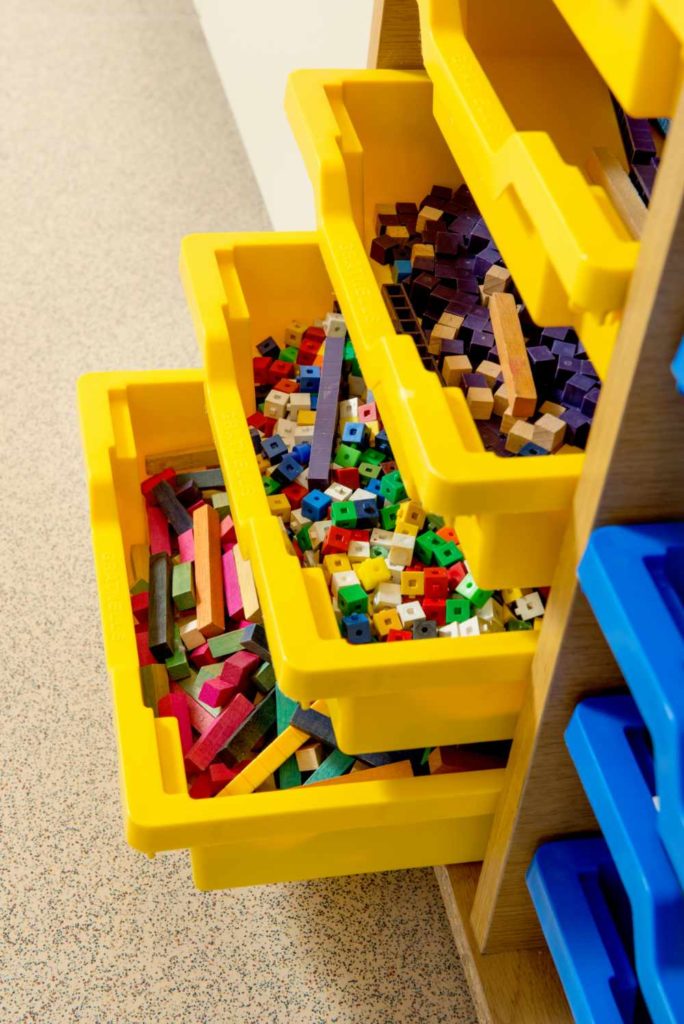 Storage trays - furniture for schools