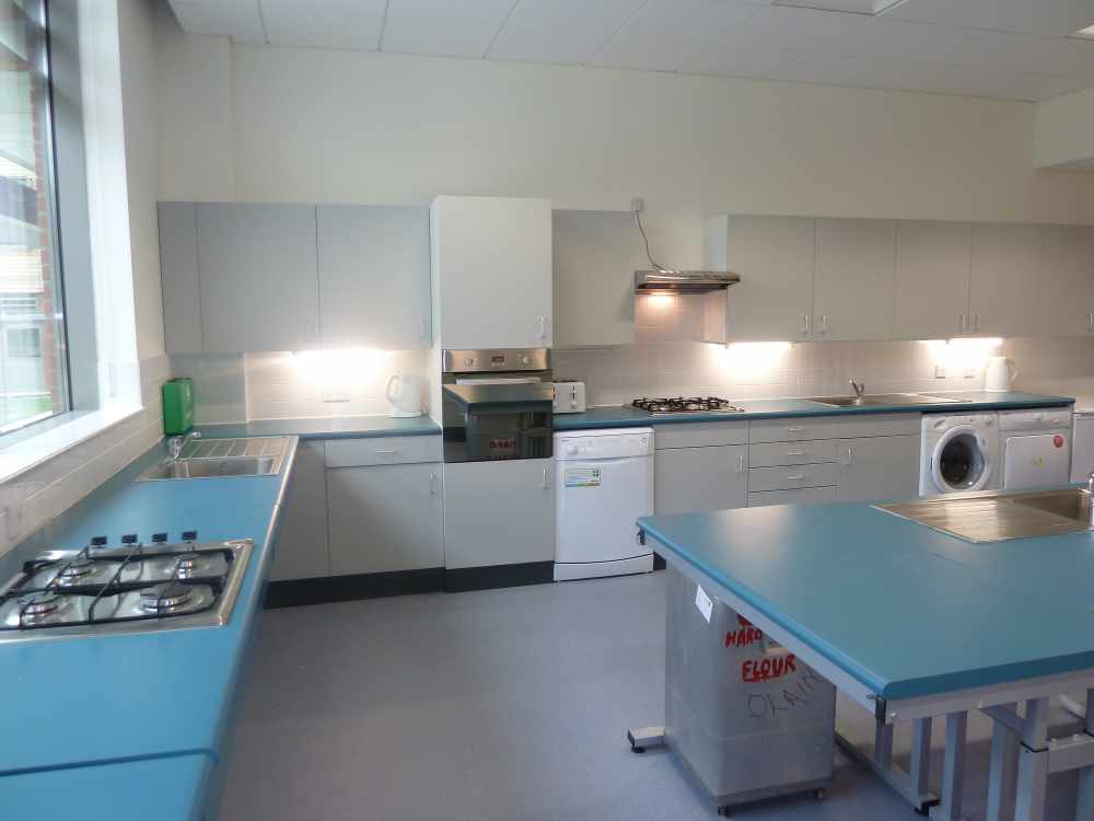 West Thames College teaching kitchen furniture