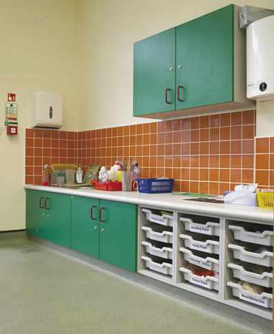 Ample space for storage furniture for schools