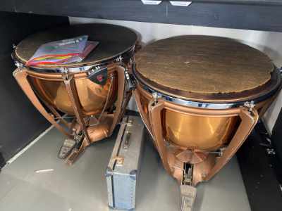 Drum sets to be stored at Channing School
